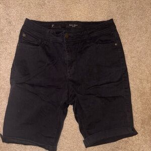Nine West Black Denim Shorts